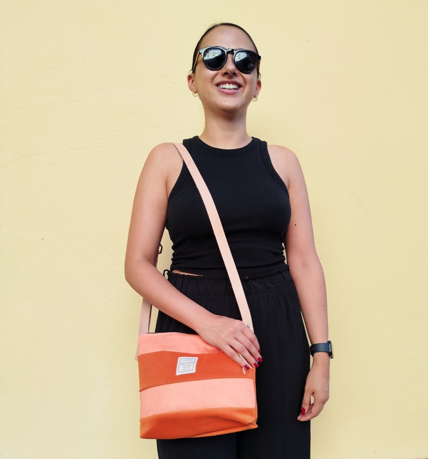 Bandolera rayas naranja - Imagen 3