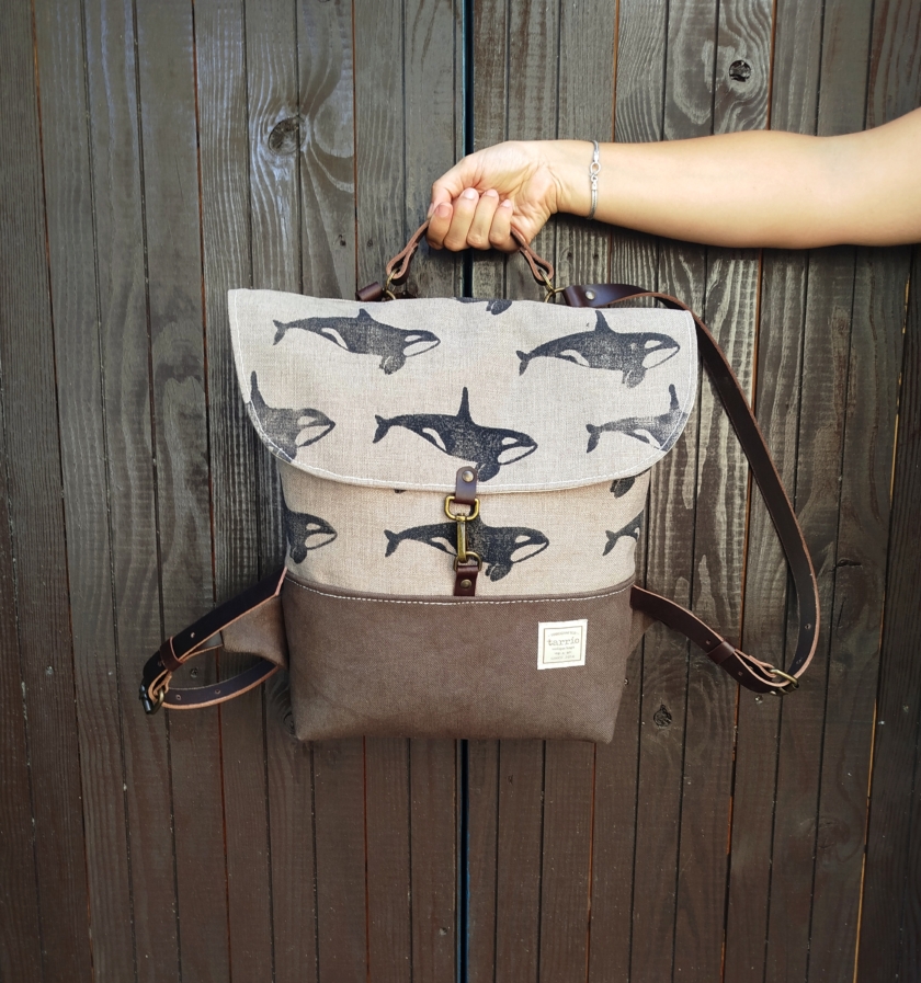 Mochila solapa "Orcas" - Imagen 4