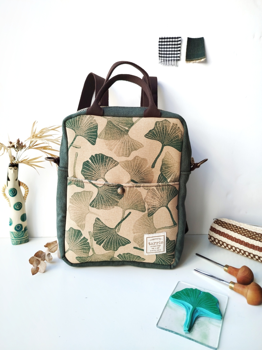 Mochila Cubo "Ginkgo biloba"