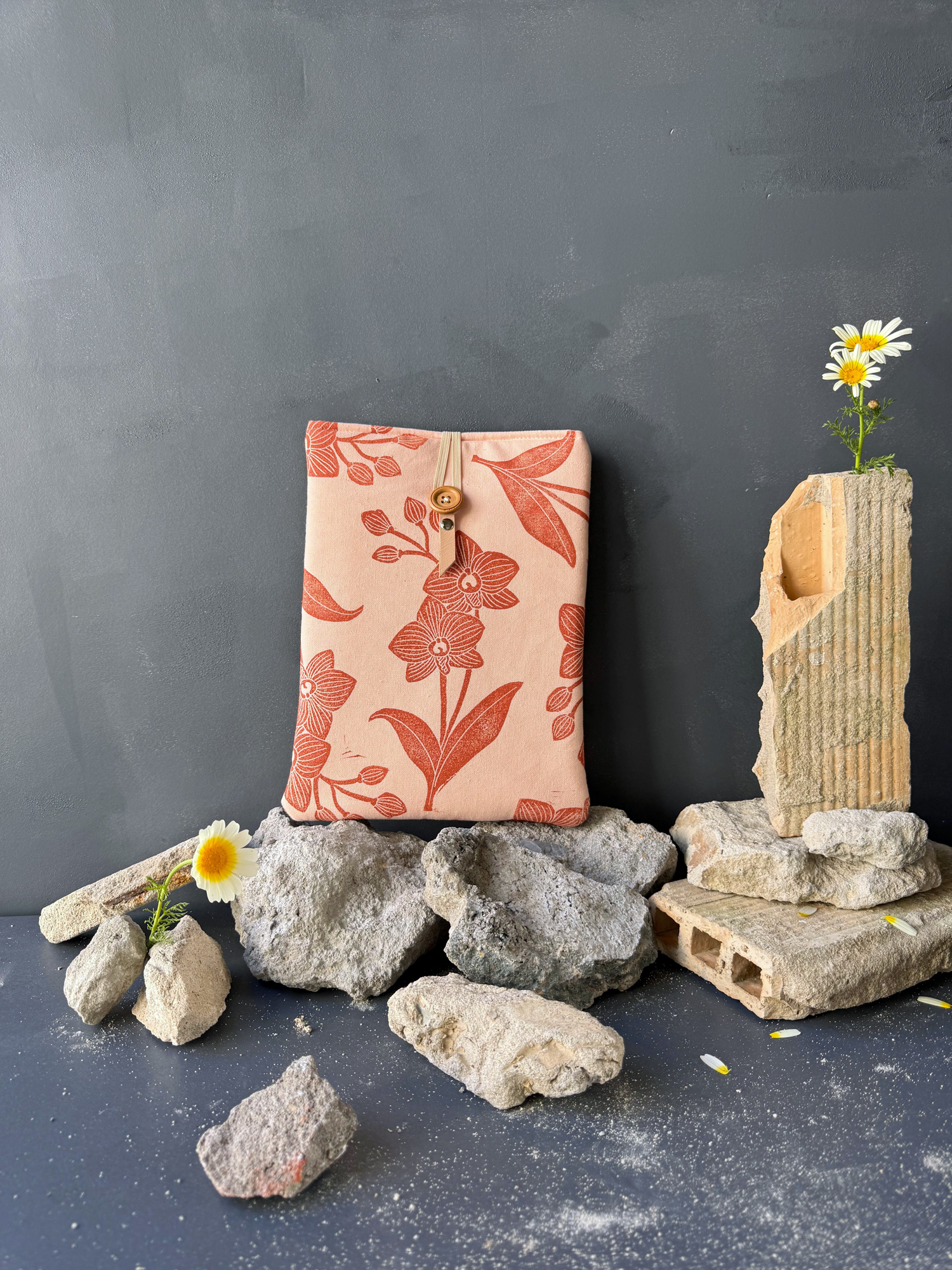 Funda acolchada "Orquídea"